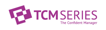 Logo of the TCM Series module - Exploring Leadership. Logo is purple with a geometric shaped icon